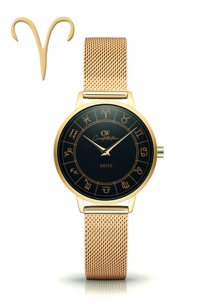 Gold Horoscope Astrology Watch - The Constellation Collection