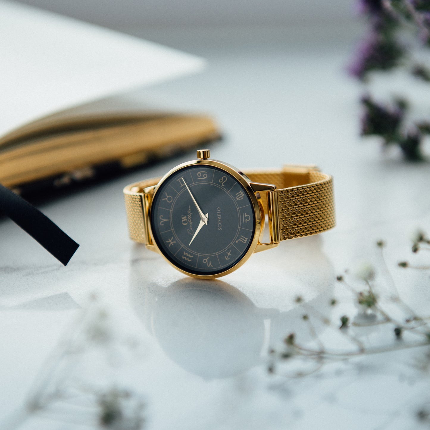 Gold Horoscope Astrology Watch - The Constellation Collection