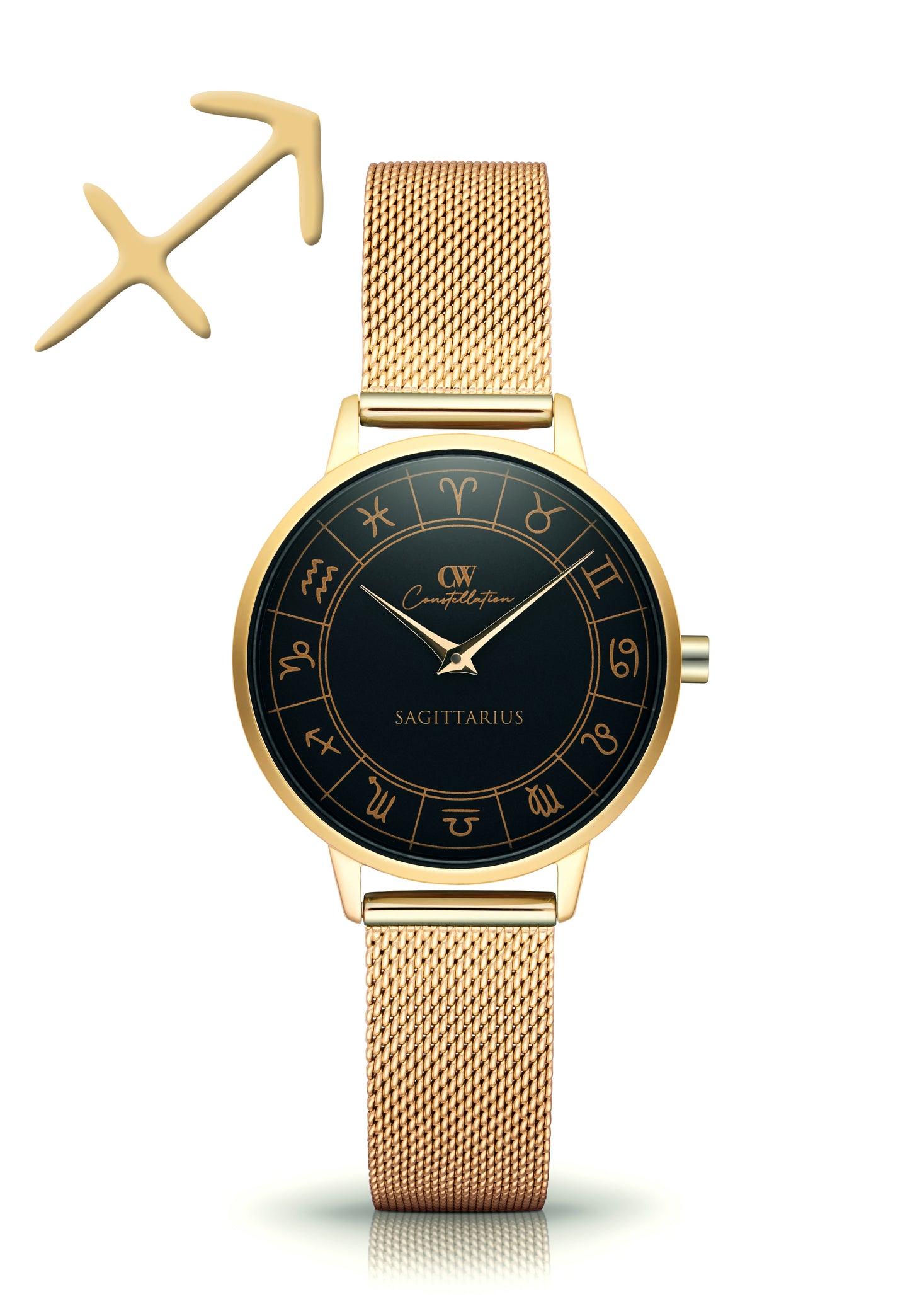 Gold Horoscope Astrology Watch - The Constellation Collection