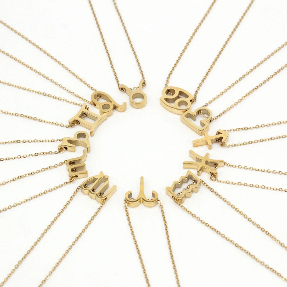 Zodiac Sign Splendour Necklace - Gold/Silver