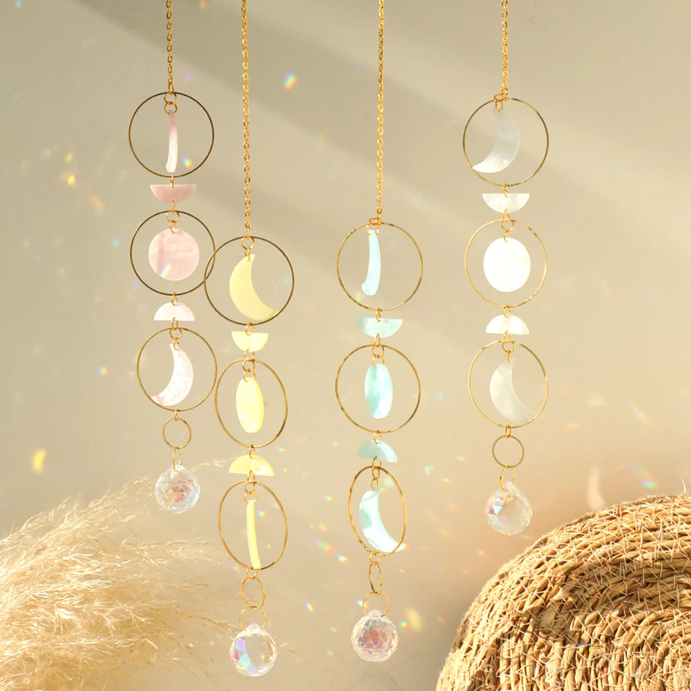 Moon Phase Crystal Sun Catcher