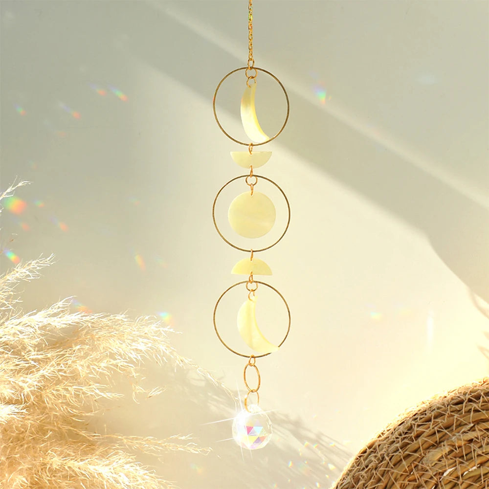 Moon Phase Crystal Sun Catcher