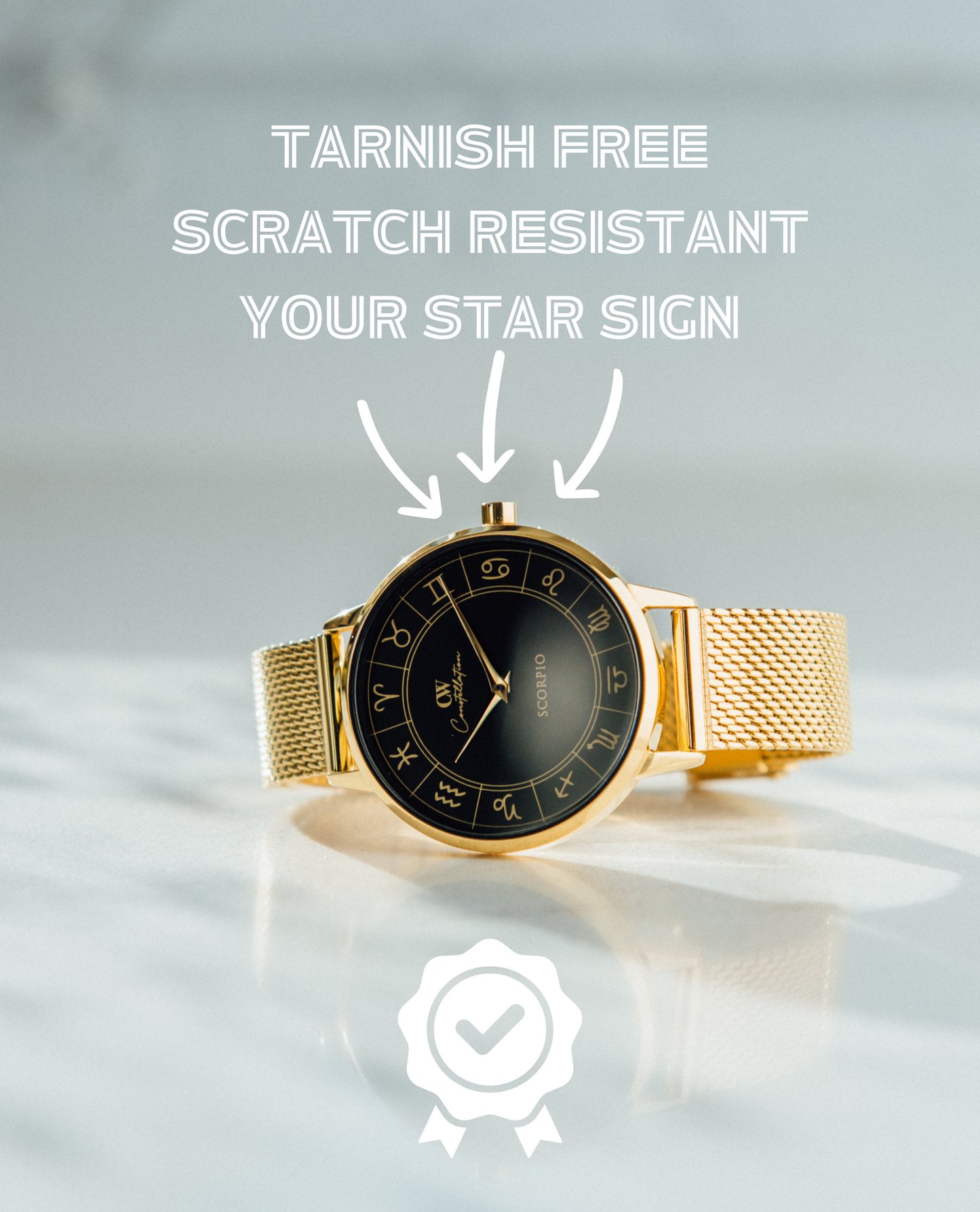 Gold Horoscope Astrology Watch - The Constellation Collection